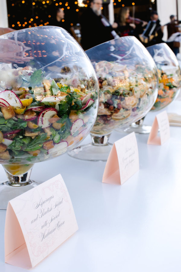 salad, food, party, DC wedding planner, Pamela Barefoot Events