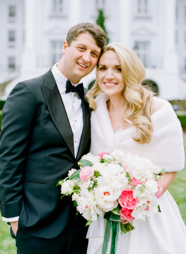 Christmas Wedding at the Greenbrier Resort on Style Me Pretty