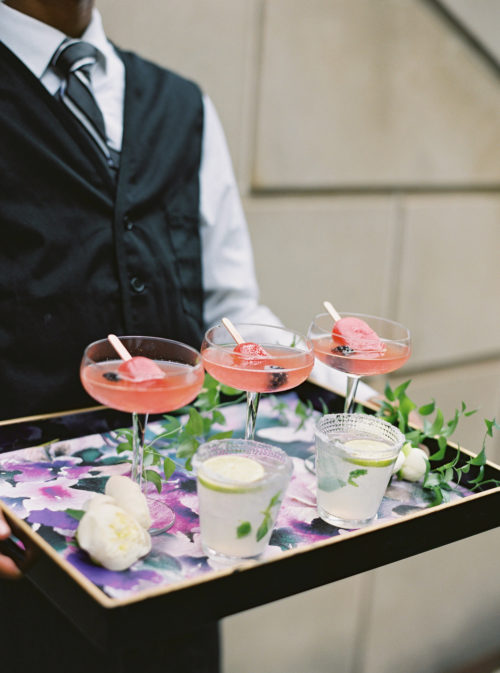 popsicle cocktails, champagne, cocktail hour, occasions caterers, amelia johnson, pamela barefoot events, dc wedding planner