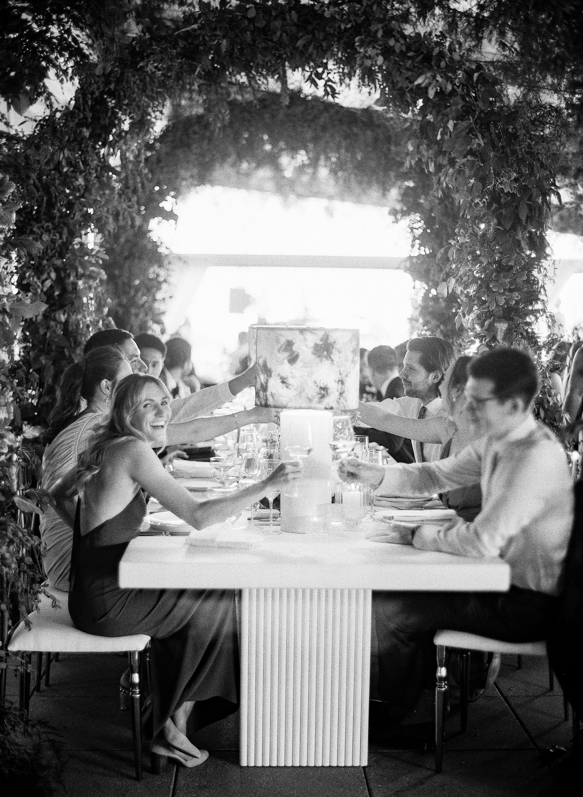 urban garden wedding, wedding table, head table, DC wedding, wedding decor